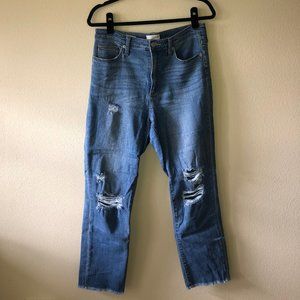 Universal Thread distressed, stretchy jeans